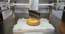 超声波食品蛋糕切割视频